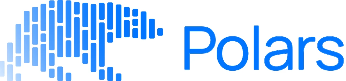 Official blue Polars logo showing the polar bear symbol and Polars wordmark on white.